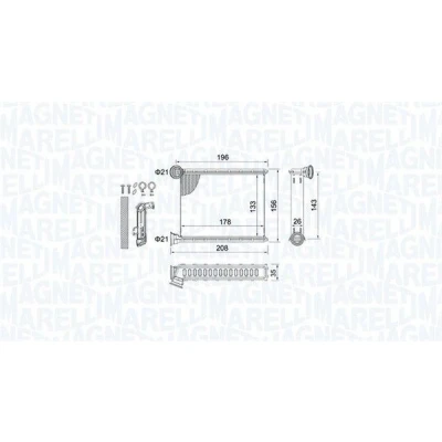 Kuva MAGNETI MARELLI 350218459000 Lämmityslaitteen Kenno