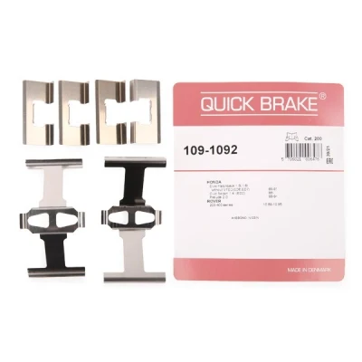Kuva QUICK BRAKE 109 1092 Tarvikesarja, Jarrupala HONDA: Jazz 2, 3, CIVIC 4 Hatchback