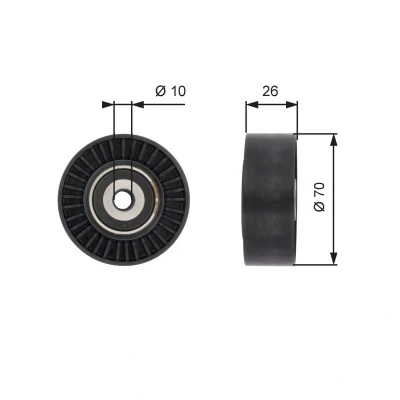 Kuva GATES FleetRunner Micro V Kit T36393 Ohjainrulla FORD: Galaxy Mk2 MPV, MONDEO 4, LAND ROVER: Freelander 2 SUV