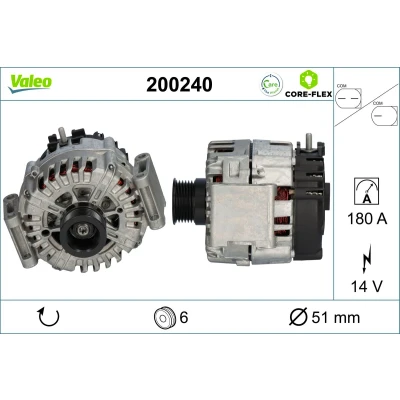 Kuva Laturi MERCEDES BENZ OE 0009060500, 0009067900, 9060500