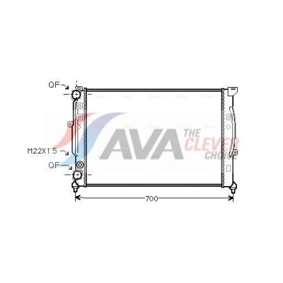 Kuva PRASCO AIA2123 Jäähdytin Alumiini 630 396 32 pikaliittimet Jäähdytysrivat mekaan. kiinnitetyt VOLKSWAGEN: Passat B5 GP Variant, Variant