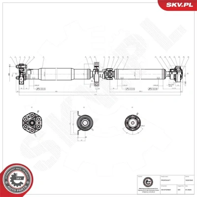 Kuva ESEN SKV 76SKV043 Vetoakseli Taka akseli BMW: X5 (E53) 4.4 i, 3.0 d, 4.8 is 2000 2006