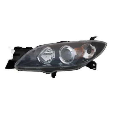 Kuva TYC 20 0460 05 2 Ajovaloumpio Vasen H7, HB3 Oikeanpuoleiselle liikenteelle Ilman sähkömoottoria MAZDA: 3 Sedan