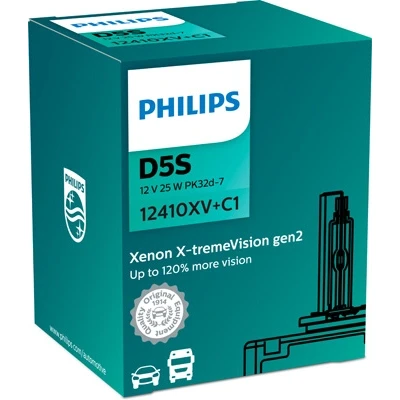 Kuva Xenonlamppu PHILIPS Xenon X tremeVision gen2 D5S PK32d 7 JEEP, SSANGYONG, MITSUBISHI, CHEVROLET, CITROËN, FIAT, OPEL, VAUXHALL, SKODA, ALFA ROMEO, F