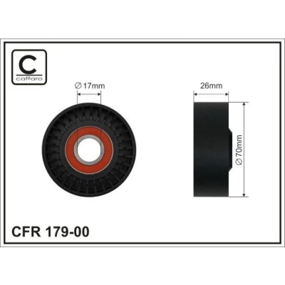 Kuva Hihnankiristin, moniurahihna ISUZU, OPEL, RENAULT, SAAB OE 5636741, 5954771, 636591