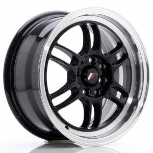 Kuva Japan Racing JR7 Gloss Black Machined LIP 7x15 4/100 ET38 B73.1