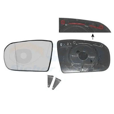 Kuva VAN WEZEL 3029838 Sivupeilin Lasi Oikea MERCEDES BENZ: E sarja Sedan, T modell