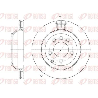 Kuva REMSA Jarrulevy VOLKSWAGEN: Touareg II, I, AUDI: Q7, PORSCHE: Cayenne Taka akseli 329,7mm 28mm 5 Tuuletettu 6971.10 7L6615601D,7L8615601G