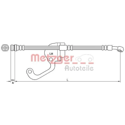 Kuva METZGER 4116229 Jarruletku 428 M10 x 1 SF HYUNDAI: Terracan