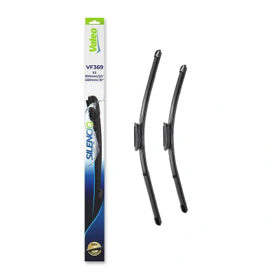 Kuva Pyyhkijänsulka Valeo Silencio X.trm, Flat Blade Set 574469 Edessä Rungottomat bajonettikiinnitys RENAULT: CLIO 2