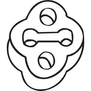 Kuva Kumisuikale, pakoputkisto SUBARU FORESTER, IMPREZA Kombi, Sedan, LEGACY I, II, Kombi II OE 44031AA030, 44031AA040, 44031GA09
