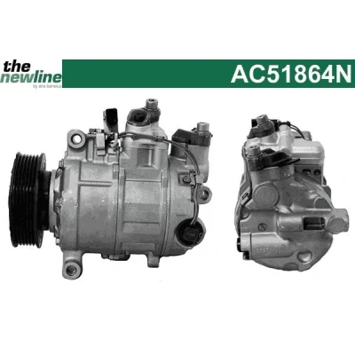 Kuva The NewLine AC51864N Ilmastoinnin Kompressori 6SEU14C AUDI: A4 B8 Avant, Sedan