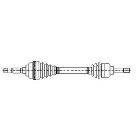 Kuva METELLI 17 0381 Vetoakseli 612 79 PEUGEOT: 206 Hatchback, SW