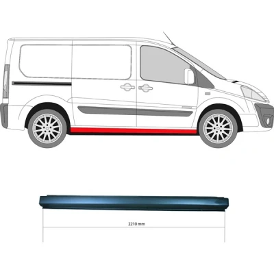 Kuva Kynnyspelti, Oikea CITROËN JUMPY II, Skåp FIAT SCUDO Buss, Skåp, PEUGEOT EXPERT TEPEE, TOYOTA PROACE OE
