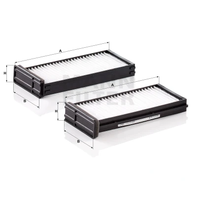 Kuva MANN FILTER CU 23 000 2 Raitisilmasuodatin Hiukkassuodatin 227 100 37 MITSUBISHI: L200 III Pick up, COLT 6, Space Star