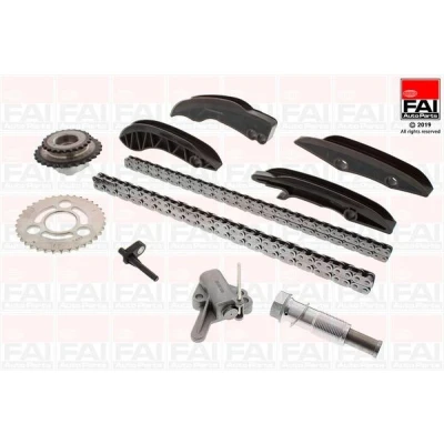 Kuva FAI AutoParts TCK239NG Jakoketjusarja ilman tiivisteitä, Hammaspyörillä Yksinkertainen, Niittiketju BMW: X5, 3 Sedan, Touring