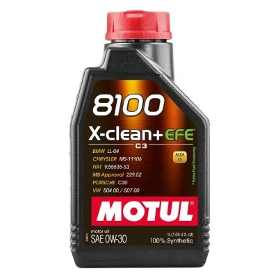 Kuva Moottoriöljy MOTUL 8100 X CLEAN+ EFE 0W 30 C3 1915830 OE BMW LL 04, PORSCHE C30, VW 504 00 507