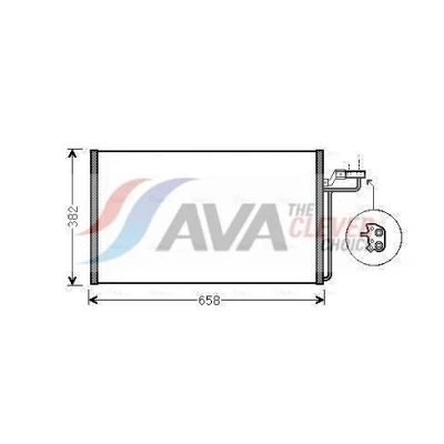 Kuva PRASCO VOA5150 Ilmastoinnin Lauhdutin 15,5 13,8 Alumiini 617 R 134a VOLVO: V50, C30, S40 II