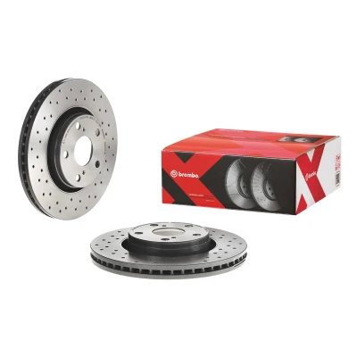 Kuva BREMBO XTRA LINE 09.B043.1X Jarrulevyt 295 26 5 rei&#039;itetty/tuuletettu sisältä pinnoitettu hiiliteräs TOYOTA: Avensis III Farmari, Auris Farmari