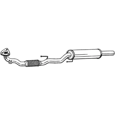 Kuva Etuäänenvaimentaja VW FOX Halvkombi, Van OE 5Z0253059CM, 5Z0253059F