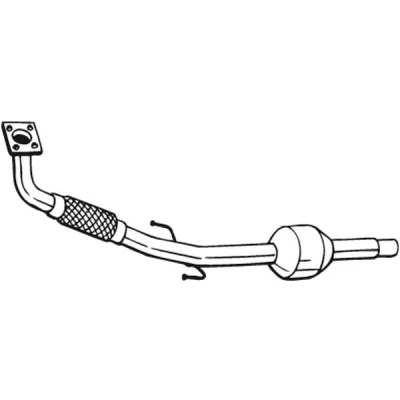 Kuva Katalysaattori, Edessä, Keskellä SEAT AROSA, VW LUPO I, POLO OE 6N0253058NX, 6X0253058DX