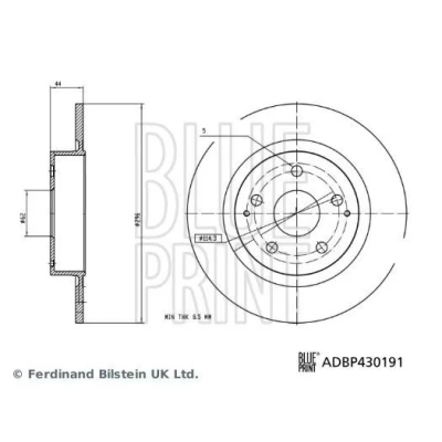 Kuva Jarrulevy BLUE PRINT ADBP430191