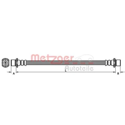 Kuva METZGER 4110056 Jarruletku 296 TOYOTA: RAV4 II SUV