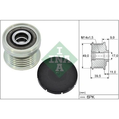 Kuva INA 535 0361 10 Laturin Vapaakytkin Erikoistyökalu tarpeen asennuksessa BMW: 5 Touring, 3 X1