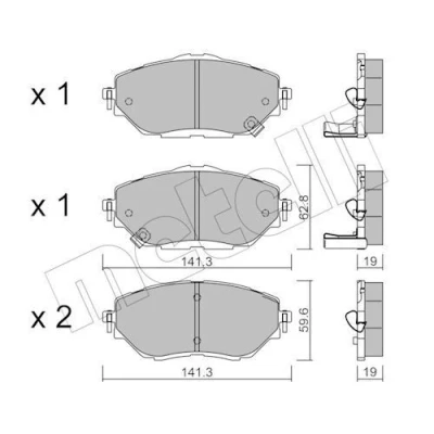 Kuva Jarrupalasarja, levyjarru METELLI 22 1088 0