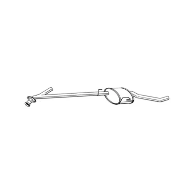 Kuva Keskiäänenvaimentaja, Keskellä, vasen OPEL OMEGA B OE 852250, 9157087