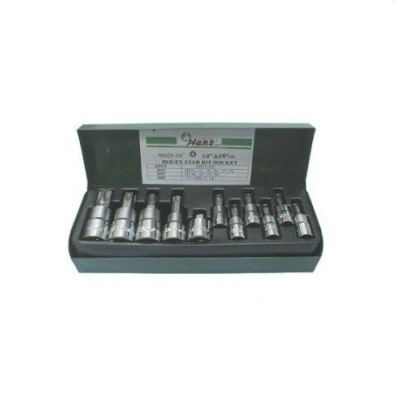 Kuva HANS 56025 11C Hylsyavainsarja 10 Torx 1/4, 3/8 neliönmuotoinen (square)