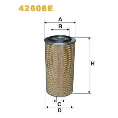 Kuva WIX FILTERS 42608E Ilmansuodatin 495 240 Suodatinpanos