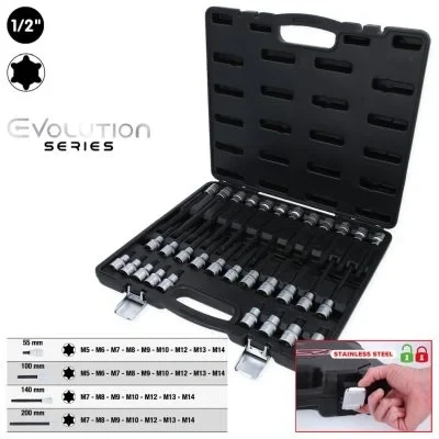 Kuva KS TOOLS 911.4520 Voimahylsy 12,5 (1/2&quot;)mm (tuumaa) Sisäkiilaprofiili (Ribe CV)