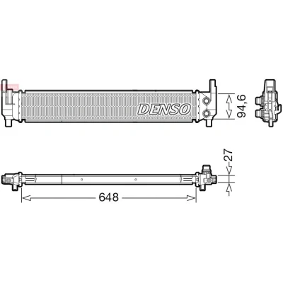 Kuva DENSO DRM02042 Jäähdytin 648 115 27 SKODA: Octavia 3 Combi, SEAT: Leon III ST