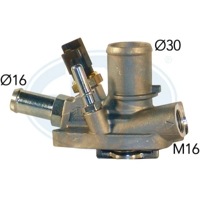 Kuva ERA 350081 Termostaatti 80 Tiivisteillä Anturilla Metalli Kopalla FIAT: Linea, ALFA ROMEO: MiTo