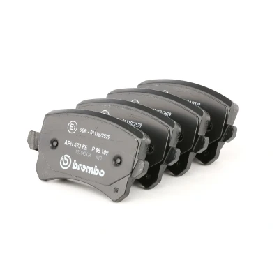 Kuva BREMBO P 85 109 Jarrupalat Ilman kulumisenilmaisinta Jarrusatulan ruuveilla Tarvikkeilla VOLKSWAGEN: Passat B7 Variant, Tiguan I, Sedan
