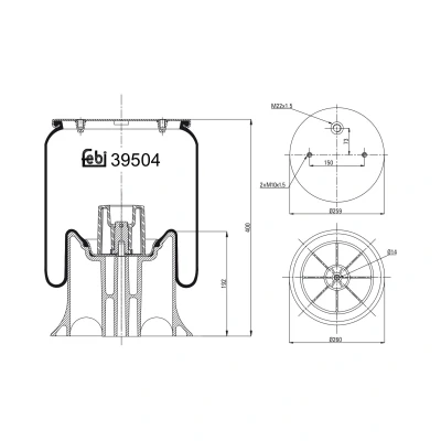 Kuva FEBI BILSTEIN 39504 Metallipalje, ilmajousitus