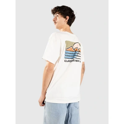 Kuva Quiksilver Evo Future Islands T paita valkoinen