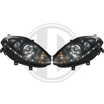 Kuva DIEDERICHS HD Tuning 3463385 Ajovalonheitinsarja Valokorkeussäätimen moottorilla