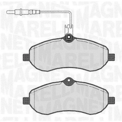 Kuva MAGNETI MARELLI 363916060193 Jarrupalat kulumisanturilla CITROËN: Jumpy II MPV, Van, PEUGEOT: Expert Tepee
