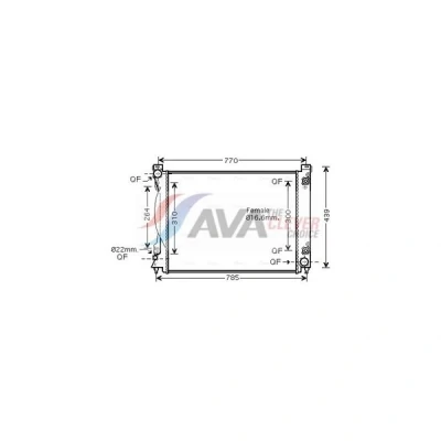 Kuva Jäähdytin,moottorin jäähdytys AVA QUALITY COOLING AI2231