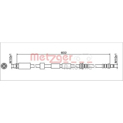 Kuva METZGER 4112074 Jarruletku Etuakseli, vasen, oikea 602 M10x1