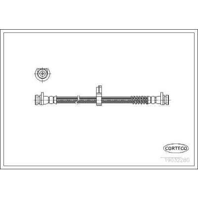 Kuva CORTECO 19032280 Jarruletku Taka akseli 270 M10X1 LAND ROVER: Freelander I SUV, SUV Cabriolet