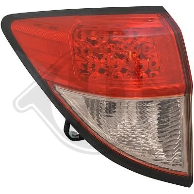 Kuva DIEDERICHS 5292091 Takavalot Vasen Uloin osa LED, WY21W Lampun kannalla