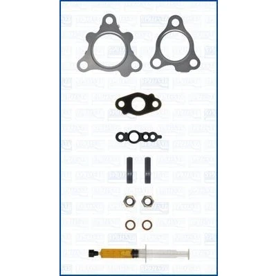 Kuva AJUSA JTC12187 Asennussarja Turboahdin with studs, syringe oil Tiivisteillä asennusohjeella
