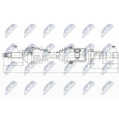 Kuva NTY NPW FR 074 Vetoakseli Etuakseli FORD: Tourneo Custom V362 Bussi, Transit Van, Bussi