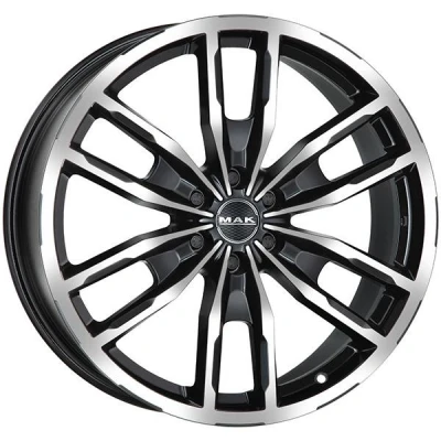 Kuva MAK Peak Black polished 9x20 6/114.3 ET47 B66.1