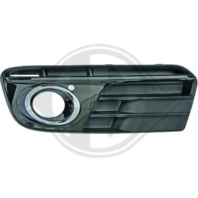 Kuva DIEDERICHS 1075148 Puskurin Ritilä kromattu raita Oikea Sumuvaloilla vasrustetuille autoille AUDI: Q5
